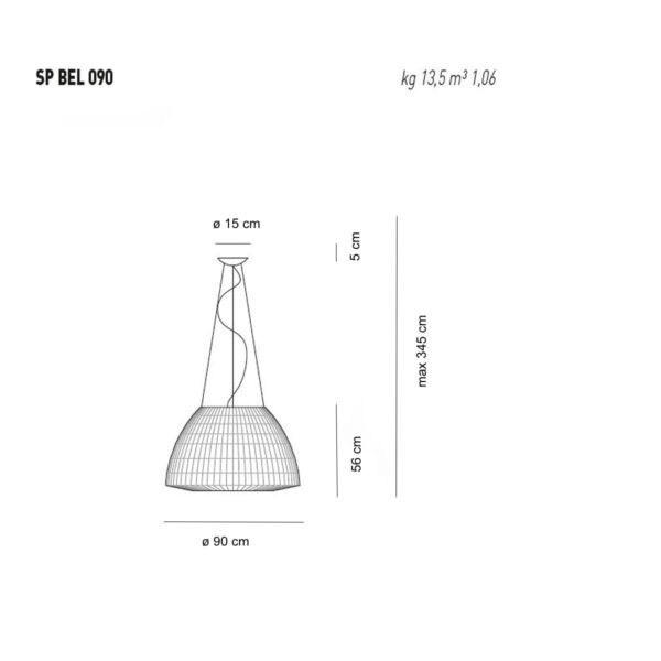 Designer-Hängeleuchte Bell ø 90 cm Axo Light