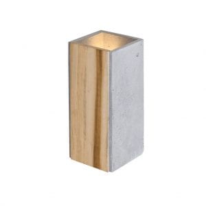 Beton-Wandleuchte Orto Teak