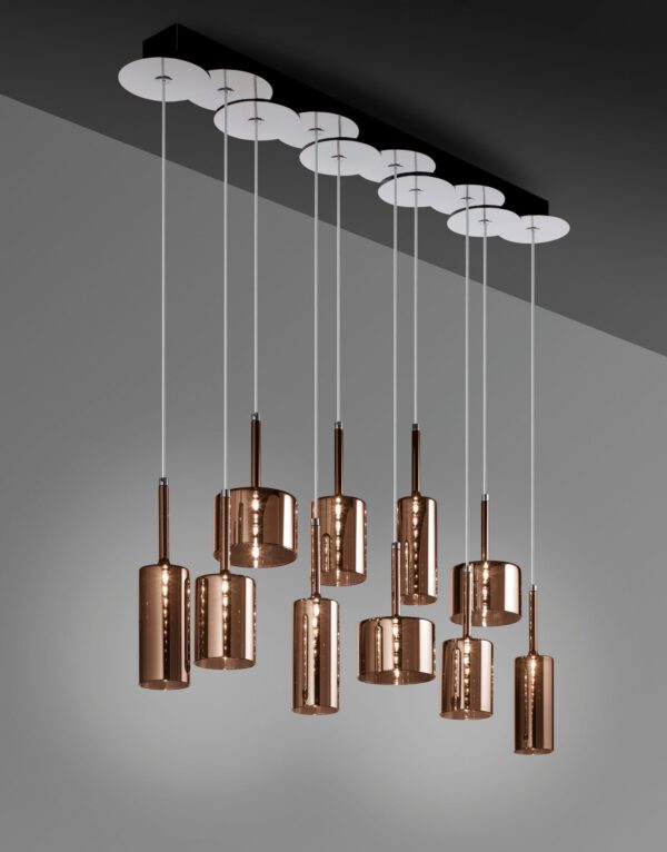 Exklusive Glas-Hängeleuchte Spillray 10 Axo Light