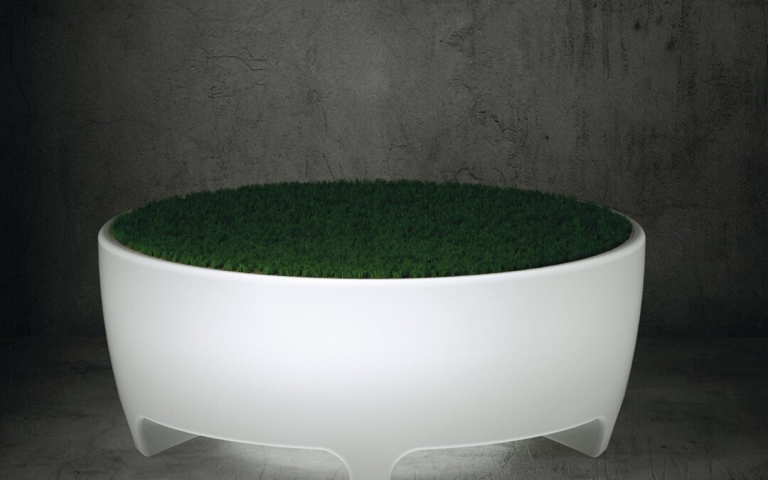 Modern Tisch Oasis mit Licht Indoor – Outdoor Serralunga