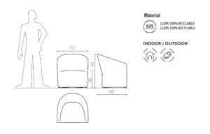 Stilvoller Stuhl Pine Beach Indoor – Outdoor Serralunga